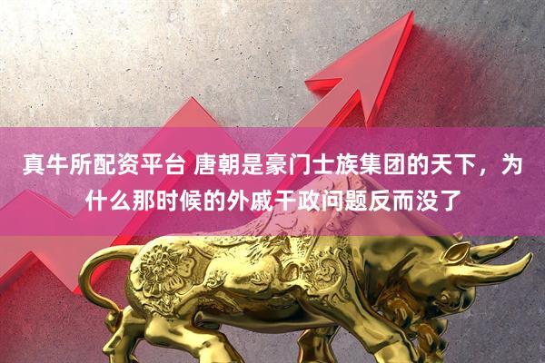真牛所配资平台 唐朝是豪门士族集团的天下，为什么那时候的外戚干政问题反而没了